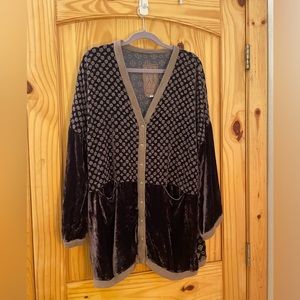 Johnny was velvet cardigan